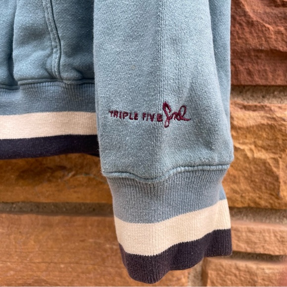 Vintage 90s Triple Five Soul 555 mens Brooklyn Sweatshirt Jacket zip up SZ XXL - Picture 3 of 9